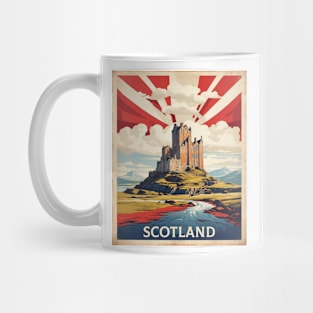 Scotland England Vintage Travel Tourism Poster Mug